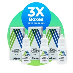 3 X Alcon Tears Naturale II 15 ml colliri lubrificanti lenitivi e idratanti - Foto 1 di 6