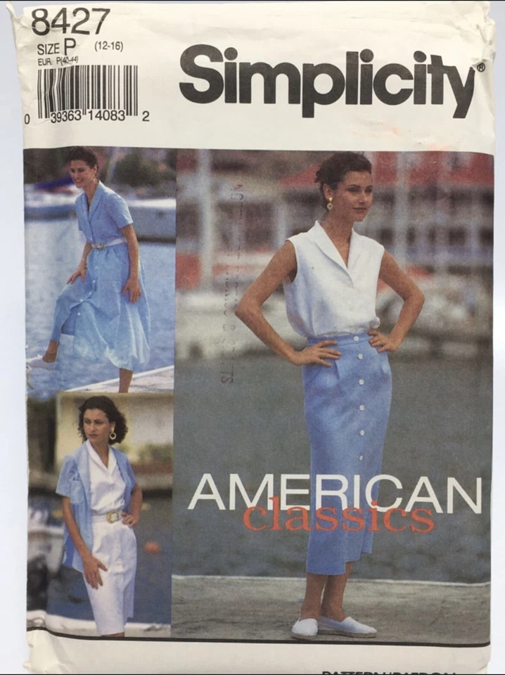 Skirt & Blouse Size 12-16 S8427 Uncut Sewing Pattern - Image 1 of 2