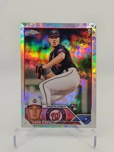 2023 Topps Chrome Logofractor Cade Cavalli RC #61 Washington Nationals - Picture 1 of 2