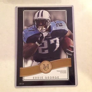 EDDIE GEORGE #84 TITANS OILERS 10/10 made 5x7 Gold 2015 Topps Museum Collection - Picture 1 of 1