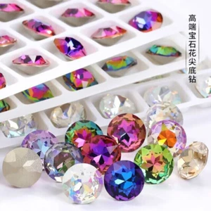 Estrás de vidrio de cristal K9 de alta calidad cuentas facetadas de color Witcford joyas - Imagen 1 de 18