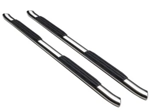 Ionic 5" Stainless Curved Nerf Bars Fit 19-25 Slvrd/Sra 1500,20-25 2500/3500 Dbl - Picture 1 of 22
