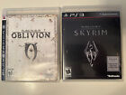 Elder Scrolls Oblivion 4 Iv & Skyrim 5 V (Playstation 3 Ps3) Bundle Tested