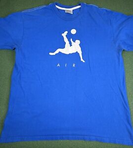 Vintage Nike Air Soccer Futbol Blue T-Shirt USA FIFA 90s • Men’s XL