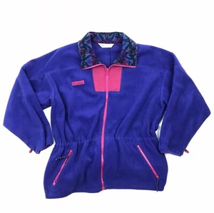 Vintage Columbia Full Zip Fleece Jacket Warm Purple Women's Size XL - Picture 1 of 10