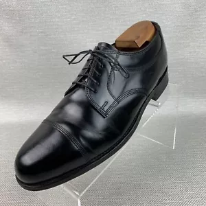 Bostonian Oxford schwarz Leder Kappe runde Spitze Schnürschuhe Größe 8,5D/B - Bild 1 von 12