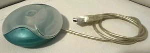 Vintage ORIGINAL Apple CLEAR M4848 USB Hockey-Puck Mouse iMac Power Mac G3 G4 G5 - Picture 1 of 6