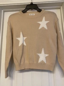 SHEIN Girl Long Sleeve Sweater Star Mocha 11/12 - Picture 1 of 6