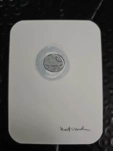 Katie Cook: Imeprial DEATH STAR Original Art Sketch Card Watercolor 3×4 - Picture 1 of 15