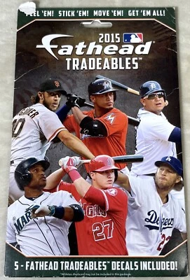 2015 Fathead Tradeables Decals Sealed MLB Yankees Dodgers Cardinals - Image 1 of 4
