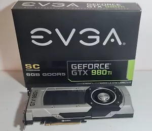 CLEARANCE: EVGA NVIDIA GeForce GTX 980 Ti SC 6GB GDDR5 Gaming Graphics Card GPU - Picture 1 of 12