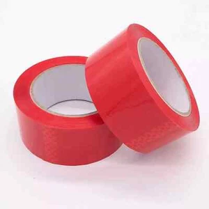 Stronger & Longer Red Tape Parcel Packing Tape Packaging Box Sealing Sellotape - Picture 1 of 4