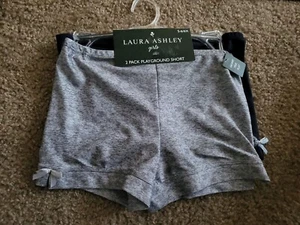 Nwt 2 Pair Laura Ashley Girls Playground Short Size 6×/S - Picture 1 of 3