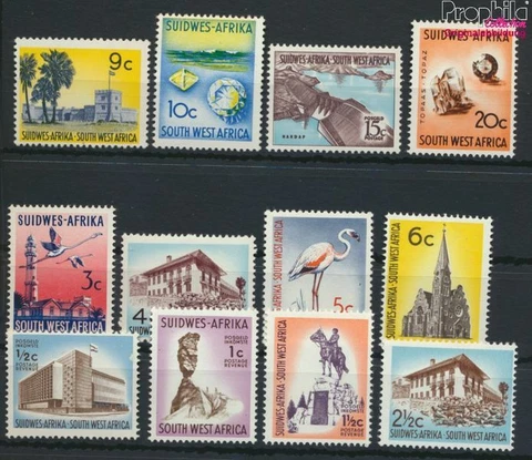 Namibia - Southwest 338-349 mint/MNH hi (9591950 Cover