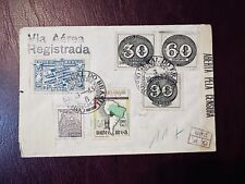 Brazil Cover WWII 1943 CENSORED REGISTERED AIR MAIL