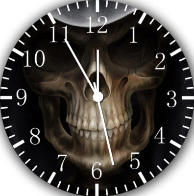 Reloj de Pared Calavera Sin Marco Sin Bordes Para Regalos o Decoración del Hogar E163 Foto 1 de 2