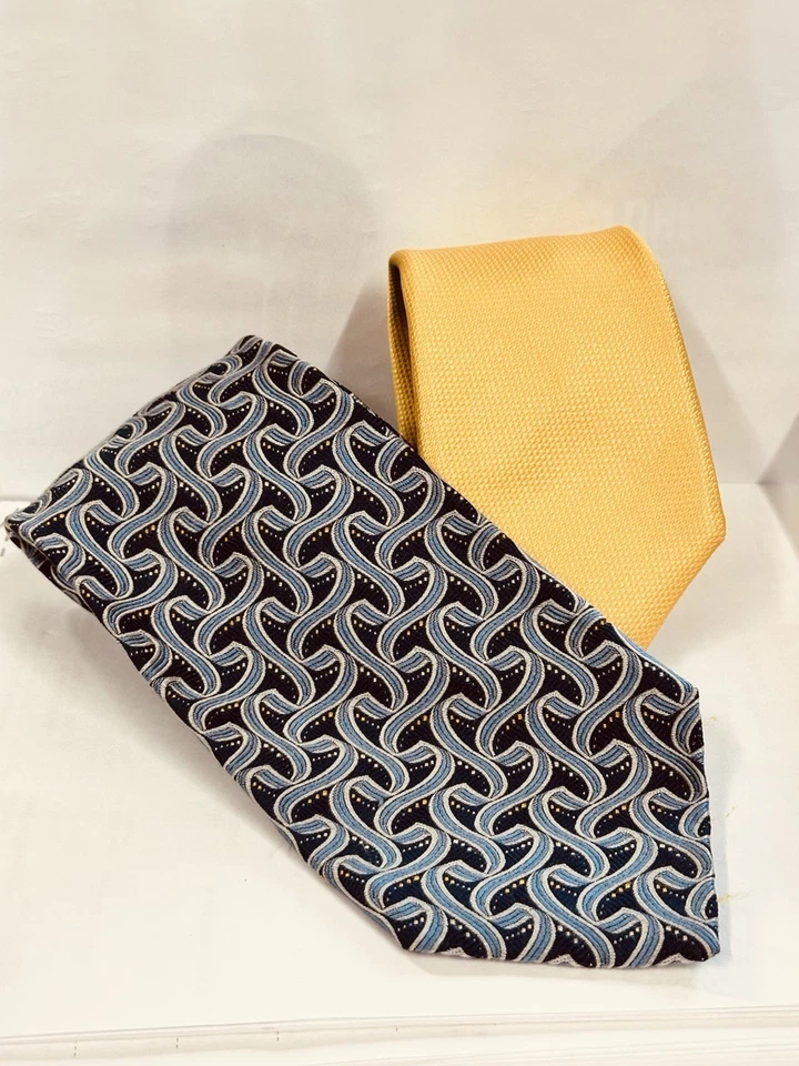 Corbata Robert Talbots Hombre Extra Larga y Nueva con Etiquetas Corbata Náutica 100% Seda Foto 1 de 4