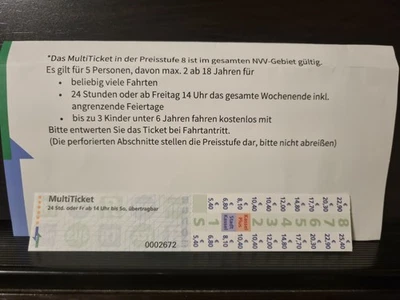 Kassel NVV MultiTicket Preisstufe 8 - Bild 1 von 3