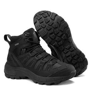  Men's Tactical Combat Boots Outdoor Non-slip Hiking Boots Motorcycle Boots  - Picture 1 of 19