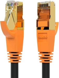Cat 8 Ethernet Cable, 2 Pack 6ft RJ45 Connector with Gold Plated SFTP Patch Cord - Picture 1 of 1