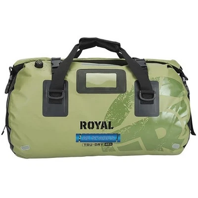 Tru Dry 40L Wasserdichte Roll-Top-Duffel-Tasche Grün Für Royal Enfield AEs - Bild 1 von 4