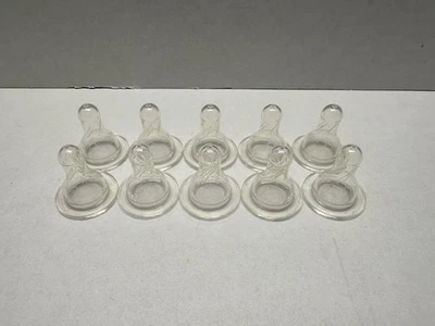 Lot Of 10 Dr. Brown's Natural Flow Level 2 Standard Baby Bottle Silicone Nipple Foto 1 de 2