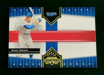 2005 Donruss Champions — Duke Snider No401 Brooklyn Dodgers Зал славы  - Изображение 1 из 2