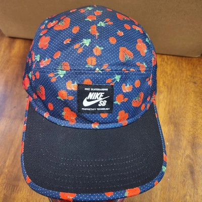 Nike SB 5 Panel Sombrero Hombres Talla Única Correa Floral AOP Patinador Propietario Y2K Foto 1 de 4