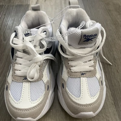 Reebok Royal Charge Cool Dad Shoes White Navy Size 11c Kids - Image 1 of 4