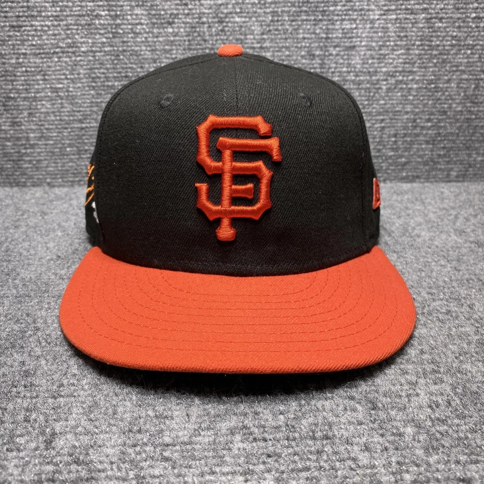 Gorra ajustada de los Gigantes de San Francisco para hombre 7 negra naranja MLB béisbol nueva era Foto 1 de 4