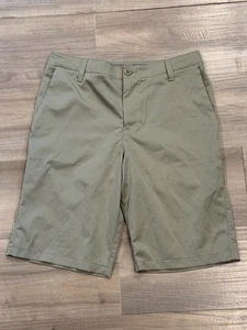 Under Armour Golf Shorts School Boys Size 16 Khaki Chino 10” Inseam - Picture 1 of 3