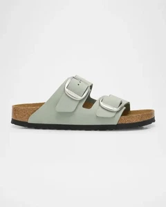 BIRKENSTOCK ARIZONA BIG BUCKLE SLIDE SANDALS PURE SAGE SIZE 10-10.5US/ 41EU - Picture 1 of 11