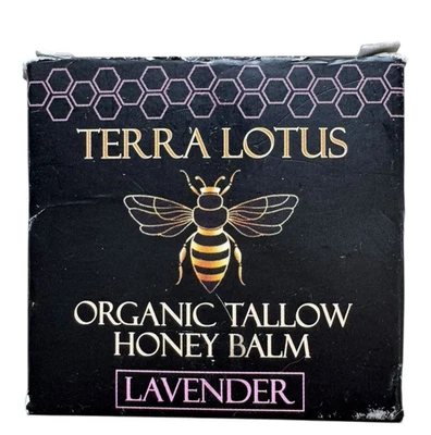Terra Lotus Organic Grass-Fed Beef Tallow Balm with Raw Honey - 2 oz - Lavender - Image 1 of 4