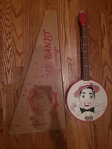 Seltenes Vintage 40er Jahre Range Rhythm Banjo Spielzeug mit Box  - Bild 1 von 21