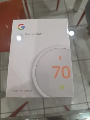 NEW  Sealed Google, T4001ES, Nest Thermostat E, Smart Thermostat White   - Image 1 of 4
