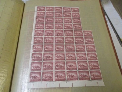 1 1/2 CENT MOUNT VERNON 90 STAMPS ON SHEETS - Image 1 of 4