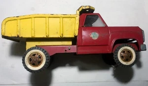 Vintage 1960's Tonka Red & Yellow Dodge Dump Truck w/ Lever - Bild 1 von 6