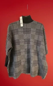 Farbe Achtzehn Strick Langarm schwarz OVER SIZE Rollkragen Top Neu mit Etikett Größe M $ 78 - Bild 1 von 9