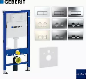 Geberit Duofix Basic UP Spülkasten Delta 112 WC Vorwandelement Betätigungsplatte - Afbeelding 1 van 31