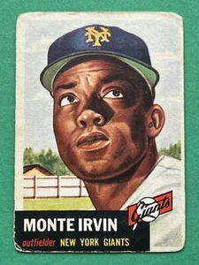 1953 Topps Monte Irvin #62 - Low-Grade Condition - See Photos and Description - Picture 1 of 2