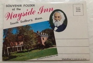 Souvenir Folder Of The Wayside Inn South Sudbury, Mass - Picture 1 of 2