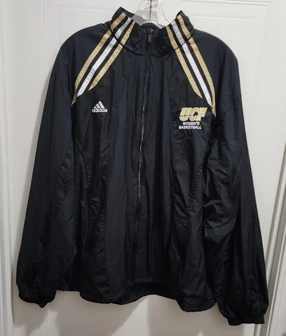 Adidas UCF Knights Women's Basketball Full Zip Jacket Long Sleeve ClimaLite Sz L Cover