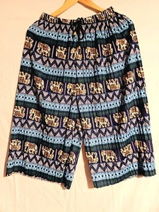 Womens Ladies Harem Culottes Trousers Hippy Pants Boho Dance Baggy Thai Beach - Picture 1 of 3