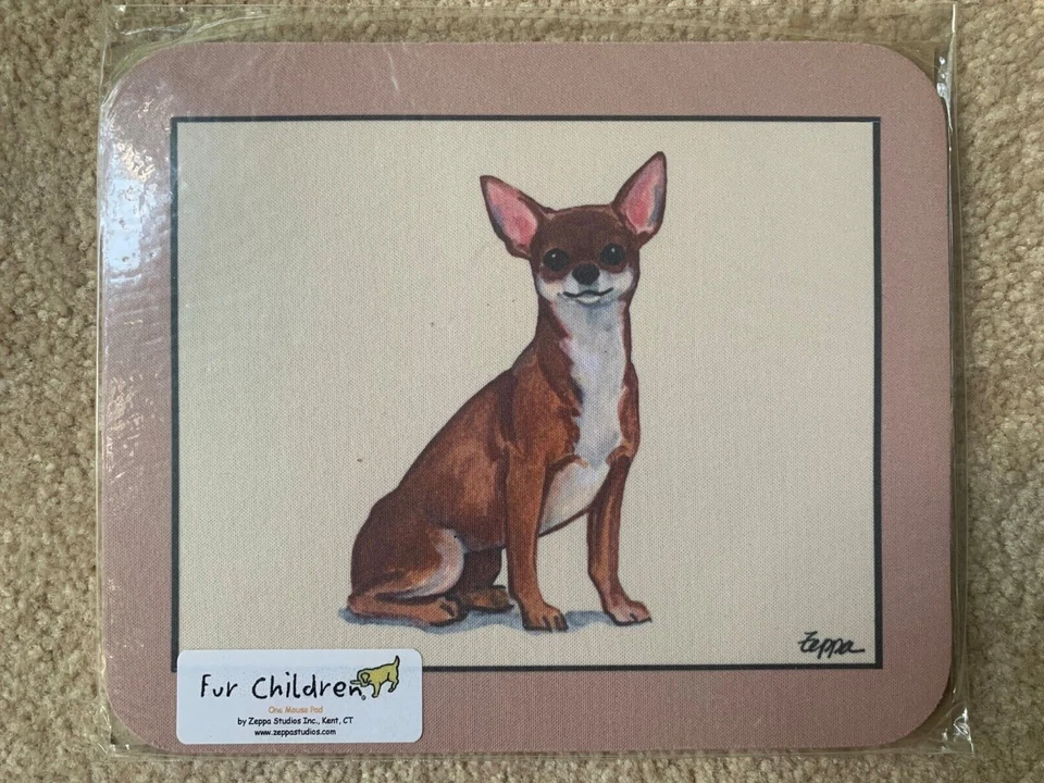 SOLO QUEDAN 2 - Nuevo ALMOHADILLA PARA RATÓN CHIHUAHUA (LISO) ANTIDESLIZANTE SOBRE FONDO BEIGE LISO Foto 1 de 1