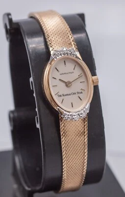 Reloj de vestir Hamilton para mujer de cuarzo 10k GF 16 mm de la década de 1990 - Kansas City Star Foto 1 de 4