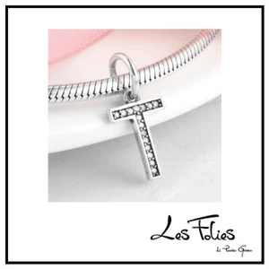 Charm Lettera T in argento 925 - Les Folies (Modello Pandora) - Foto 1 di 8