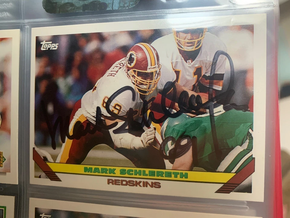 Mark Schlereth autographed Topps football card  - Image 1 of 1