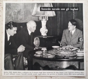 Ritaglio Giornale Assurdo accordo navale con gli Inglesi - Picture 1 of 1