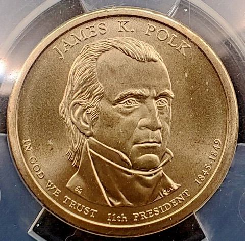 2009-P $1 Polk Position B Satin SP69 (Valued at $750) Cover