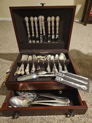 Conjunto de 8 talheres Gorham Sterling Rondo - Imagem 1 de 4